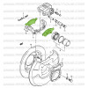 Front brake pads for Suzuki Santana Samurai