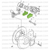 Pastilhas de travão dianteiras Suzuki Santana Samurai