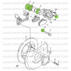 Kit joints d'étrier Lucas / Girling Suzuki Santana Samurai