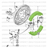 Front brake shoes for Suzuki 410