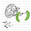 Brake shoes Suzuki Santana Samurai