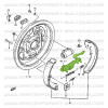 Rear right brake adjustment  system, Suzuki Santana Samurai