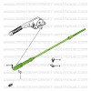 Handbrake cable, Suzuki Santana 410