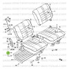 Rear seats fastening butterfly nut, Suzuki Santana Samurai