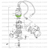 Top seal for distributor cap, Suzuki Santana Samurai