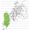 Cárter de proteção da distribuição, montagem 1, Suzuki Santana 413