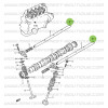 Fastening screw, rocker arm shaft, Suzuki Santana 413