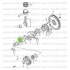 Crankshaft pulley woodruff key