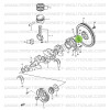 Flywheel pilot bearing, Suzuki Santana Samurai and Jimny