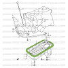 Lower Oil pan seal Suzuki Santana Samurai 413