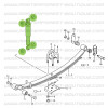 2 ammortizzatori posteriori Monroe Suzuki Santana 410 e 413