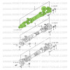 Eje de transmisión caja de cambios/caja de transferencia 228 mm Suzuki Santana Samurai