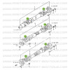 Anel de segurança para cruzeta de transmissão 25 mm Suzuki Santana Samurai