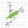 Albero a gomito Suzuki Santana 410