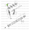 Adjustment nut for rocker arm screw, Samurai 410