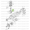 Standard connecting rod bearing set, Suzuki santana 410