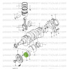 Crankshaft distribution pulley Suzuki Santana Samurai