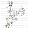 Crankshaft pulley pulley fixing screw, Suzuki Santana Samurai 410