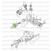 Interior roller bearing for drive axle nose pinion Suzuki Santana Samurai