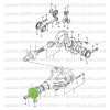 Drive axle nose flange Suzuki Santana Samurai