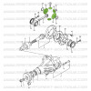 Planet and sun gear set, 26 grooves, Suzuki Santana Samurai