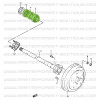 Rear wheel roller bearing kit Suzuki Santana Samurai