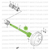 Rear left wheel axle, Suzuki Samurai