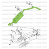 Auspuffschalldämpfer mit kurzem Chassis Suzuki Santana Samurai 413 Einspritzung