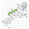 Exhaust manifold seal, Suzuki Santana 413