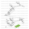 Chapa de protección térmica tubo primario Suzuki Santana Samurai