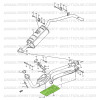 Front pipe sheet metal heat shield, Suzuki Santana Samurai