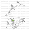 Patte de fixation tube primaire Suzuki Santana Samurai 413