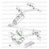 Patte de fixation tube primaire Suzuki Santana Samurai 413