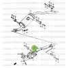 Oxygen sensor, after catalytic converter, Suzuki santana, 16 valves