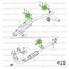 Silent bloc for exhaust mount, Suzuki Santana Samurai