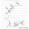 Silent bloc for exhaust mount, Suzuki Santana Samurai