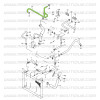 Mangueira de refrigeração traseira Suzuki Santana Samurai D