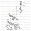 Antriebsriemenscheibe für Vakuumpumpe Suzuki Santana Samurai Turbodiesel