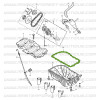 Lower oil pan seal, diesel Suzuki Santana Samurai