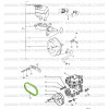 Correa de la bomba de vacío 10x600 Suzuki Santana Vitara 1.9D y 1.9TD