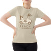 T-shirt de mulher MF bege "Expedição à praia Jimny