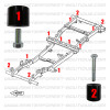 Body lift kit +4cm Suzuki Santana Samurai starting from 1998