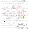 Fixation de support d'armature latérale gauche de bâche Suzuki Santana Vitara