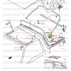 Bisagra derecha del arco trasero de la lona Vitara Mk2