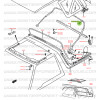 Bottone a pressione rollbar posteriore della capote Vitara MK2