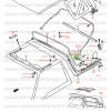 Ecrou d'axe de fixation arceau de capote arrière Vitara MK2