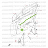 Fensterschachtdichtung innen rechts Suzuki Santana Vitara 3-Türer
