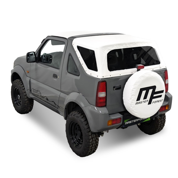 Capote MF blanche vitres teintées 4x4 Suzuki Jimny