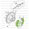 Bremsbacken hinten Suzuki Santana Vitara