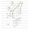 Junta de puerta derecha Suzuki Santana Vitara de 3 puertas